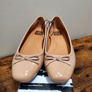 DV by Dolce Vita Patent Nude Ballet Flats with Bow